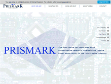 Tablet Screenshot of prismark.com